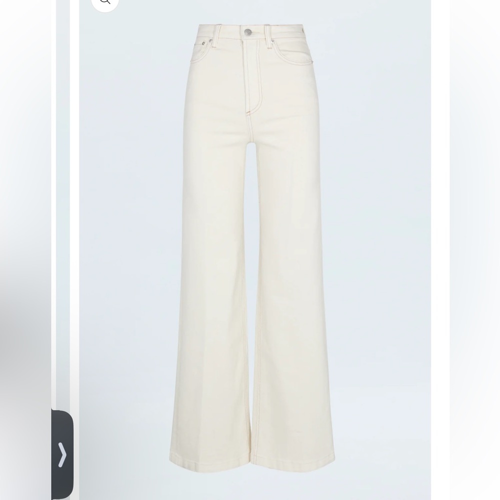 LANA HIGH RISE ULTRA WIDE JEAN - ECRU